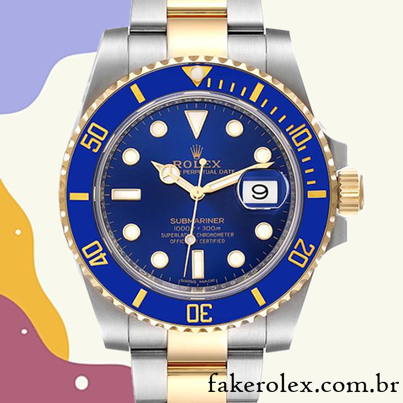 Rolex Submariner masculino 116613LB 97203 40mm Autom tico